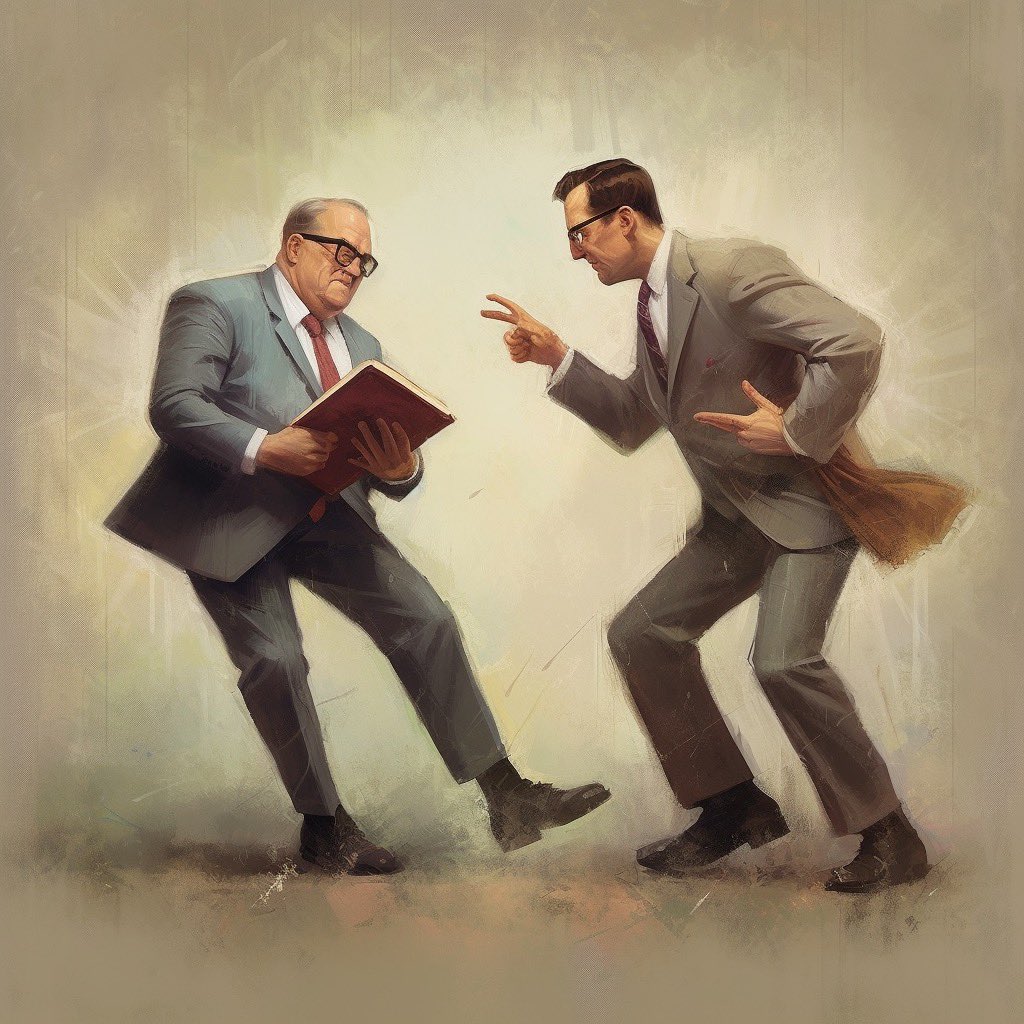 1XtianProblems's tweet photo. What actually happens at the #SBC2023 annual meeting is a bunch of people engaged in duals over Robert’s Rules. #sbc23 https://t.co/Ss1lqFcCiF