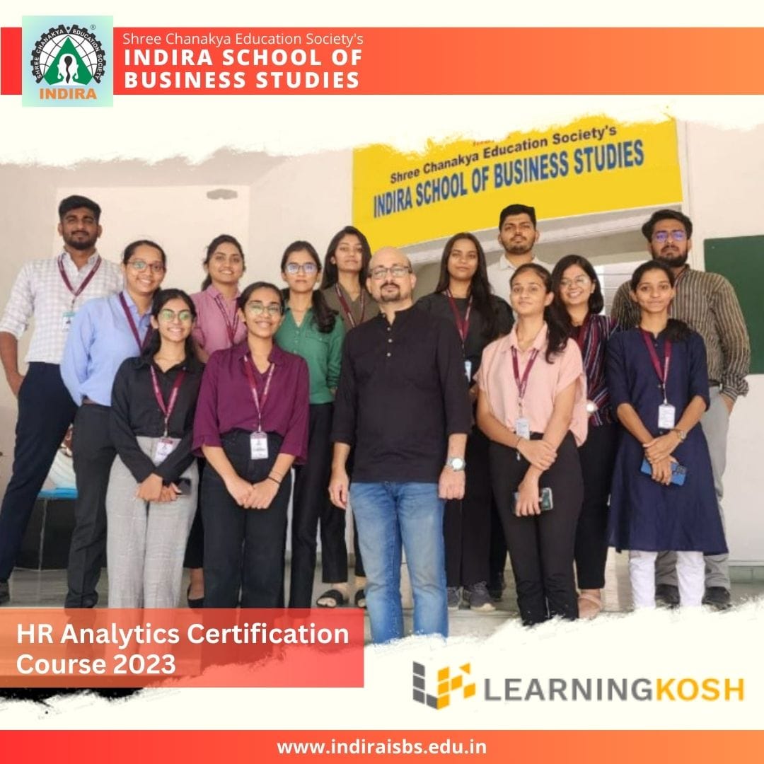 We are exhilarated to announce that Indira School of Business Studies HRM students of 2022-24 batch have successfully completed a two-day classroom training certification workshop on HR Analytics.

#hranalytics #learningwithkingshuk #learningkosh #certification #IGI #indira #MBA