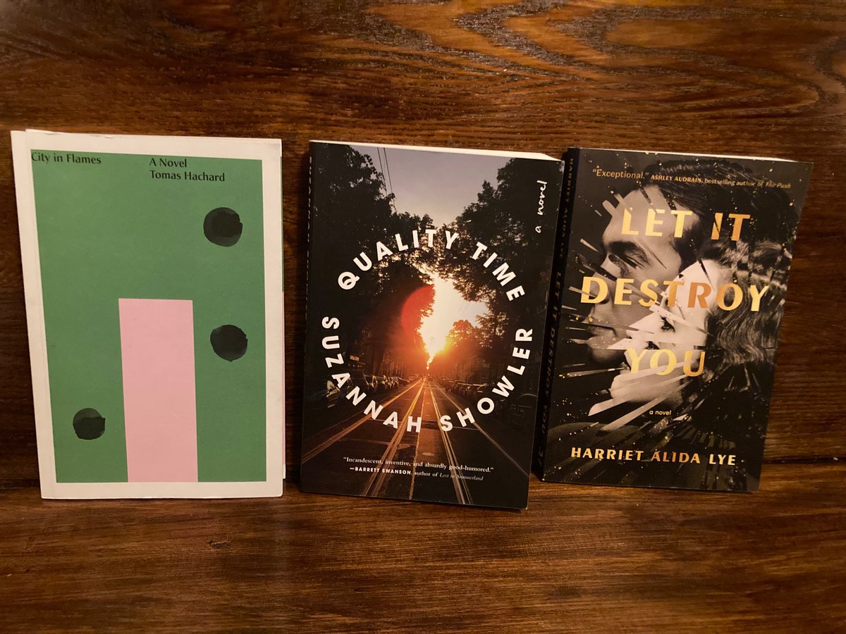 Zani, <a href="/harrietalida/">Harriet Alida Lye</a> and I went to <a href="/ukings/">U of King's College</a> together. They are wonderful writers and even better friends. And coincidentally our novels are out at the same time. Happy one-month birthday to Quality Time and book launch day to Let It Destroy You! Love seeing our books side by side.