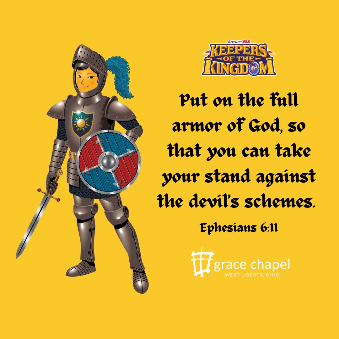 GraceChapelWL's tweet photo. #VBS #VacationBibleSchool #KeepersOfTheKingdom #AnswersInGenesis #gracechapelwestliberty ⚔️📖⛪👧👦 https://t.co/uQ3gIdg838