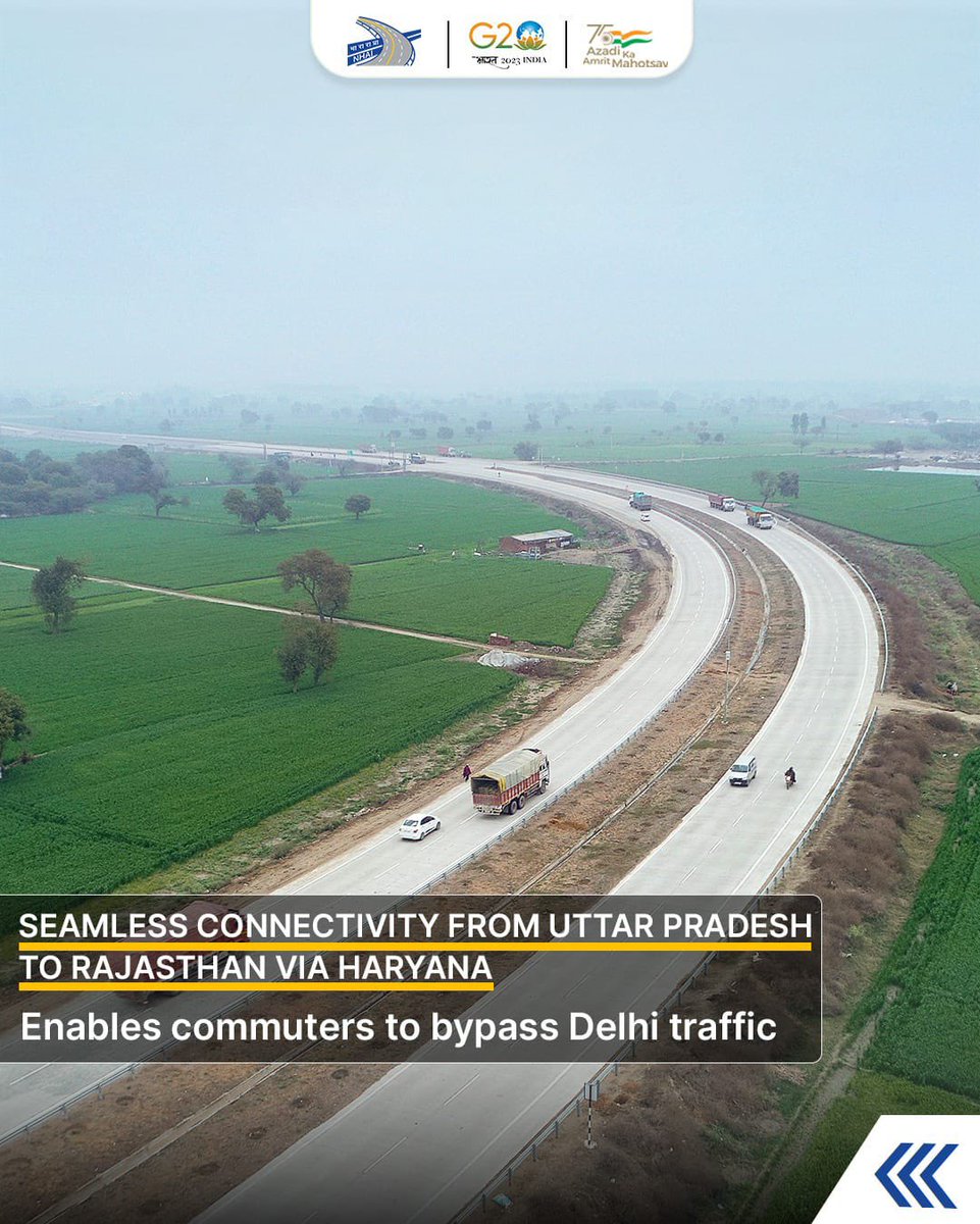 nitin_gadkari's tweet image. In a major initiative, we have developed a 40.2 km stretch on NH-334B, commencing from Baghpat near the UP-Haryana border and concluding at Rohna, Haryana.

During its construction, we prioritized the utilization of sustainable materials such as plastic waste and fly ash,…