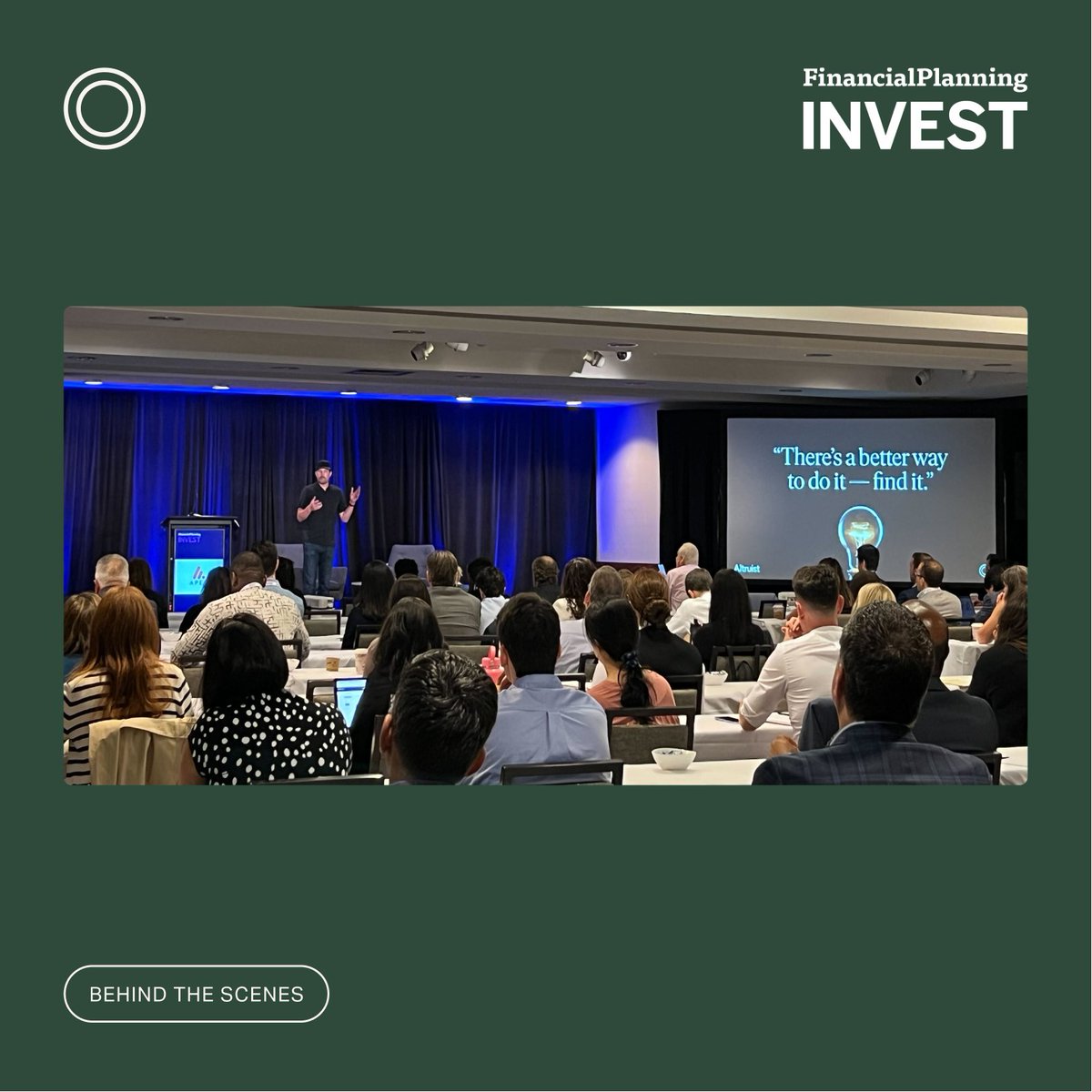 altruist's tweet photo. 📸 Yesterday @jasonwenk ignited the #FPINVEST conference with a powerful keynote, challenging the financial services industry to embrace innovation.
Caption this below! https://t.co/TsZkqdhfi0