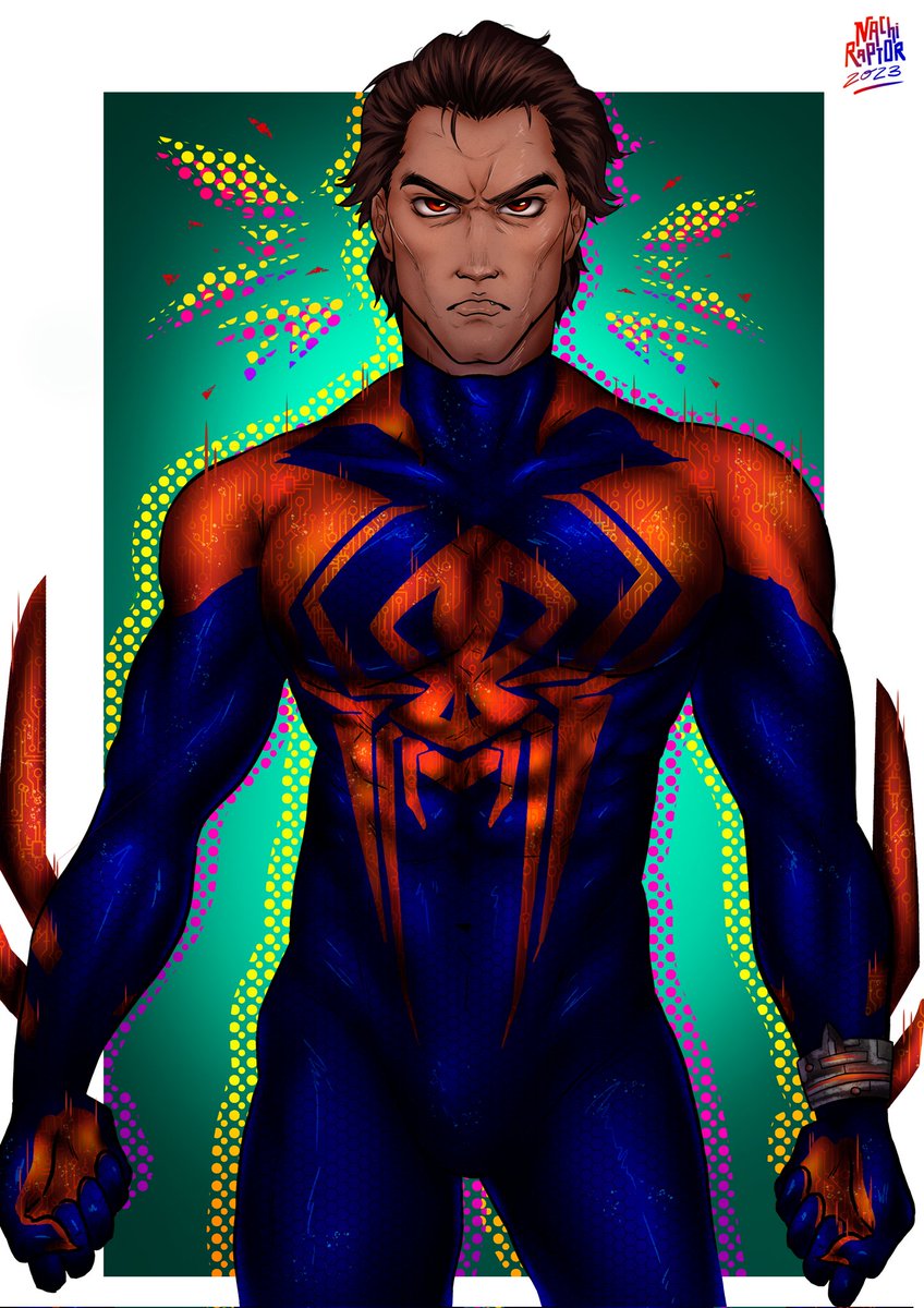 NachiRaptor's tweet photo. Miguel O'hara 🕷💥 #SpiderVerse #SpiderVerso #SpiderManAcrossTheSpiderVerse #SpiderMan2099 #MiguelOHara #MilesMorales #fanart #MarvelStudios https://t.co/ITL16ELQVy