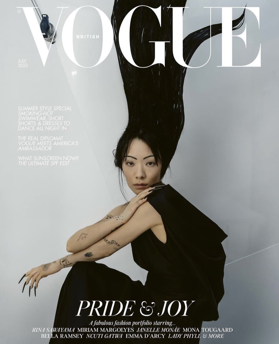 rina sawayama in givenchy for british vogue july 2023