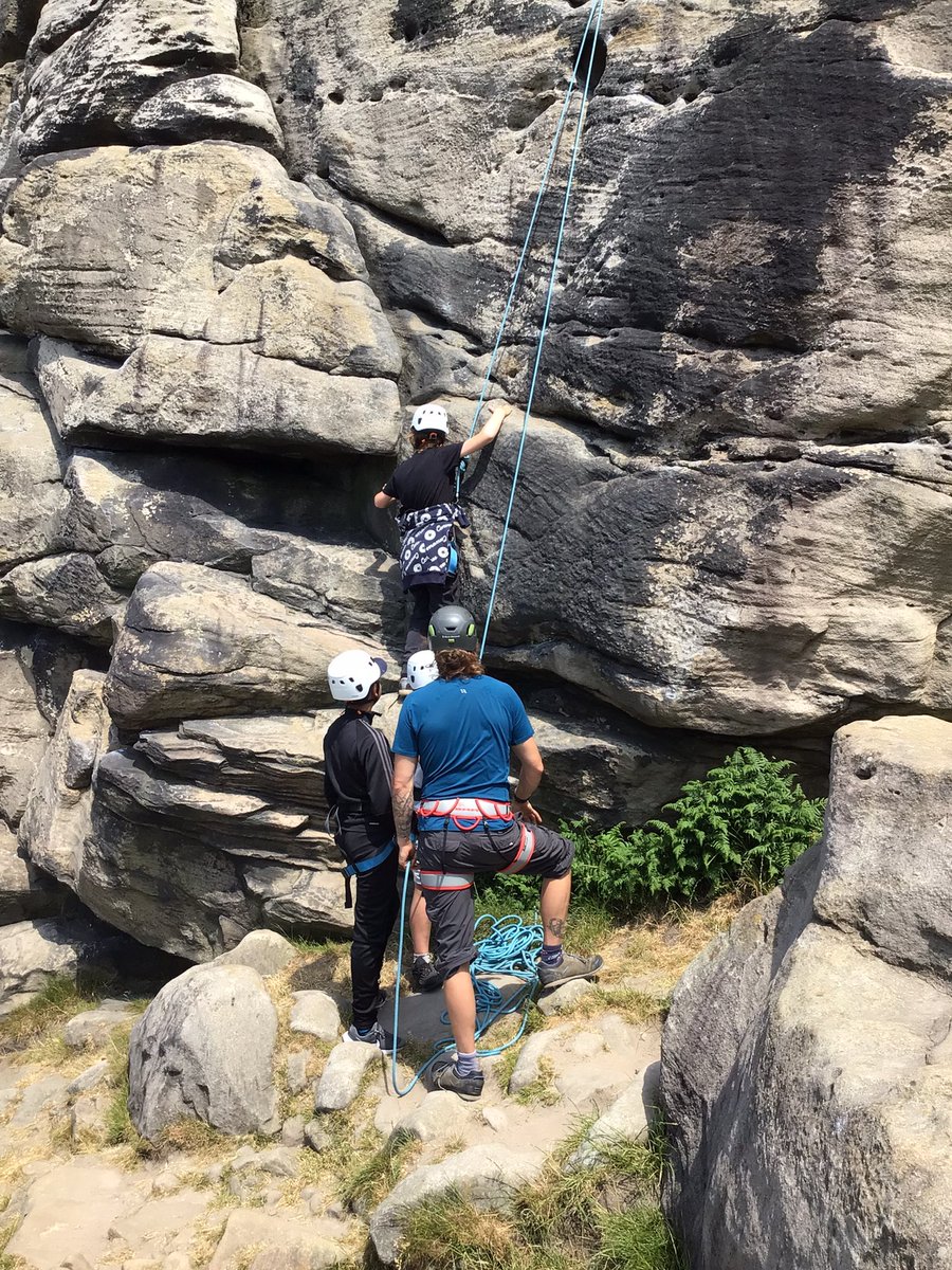 Group4Reach's tweet photo. Group 4 have had a great day climbing and abseiling at Almscliffe Crag. The boys showed great determination and teamwork skills. What a great day!!🧗‍♂️ https://t.co/zXuoWPUn2z