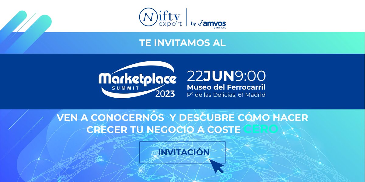 Cada vez falta menos para el #MarketplaceSummit organizado por <a href="/Ecommerce_es/">Ecommerce News</a> donde participará nuestro CEO y el de <a href="/NiftyExport/">Nifty Export</a> , <a href="/favaras/">Fernando Aparicio</a>, como ponente. Concentrará a más de 100 ponentes de primer nivel aportando más de 20 horas de contenido.
Inscríbete 👉lc.cx/tgBXtz