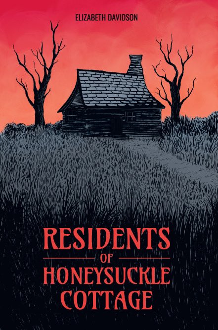 *COVER REVEAL*

RESIDENTS OF HONEYSUCKLE COTTAGE by <a href="/ElizDavidsonX/">Elizabeth Davidson</a>. 

A dark folk horror novella. 

June 27th.

Cover art by <a href="/tigrrrly_/">Schism</a>.

Click to go full. Links in bio or in replies.