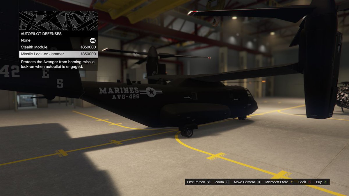 Avenger Operation Terminal Cost: $1,450,000

Avenger Upgrades:
- Thruster: $750,000

- Stealth Module: $350,000

- Missile Lock-on Jammer: $350,000

- Missile Launchers: $240,000

- Machine Guns: $195,000
#GTAOnline