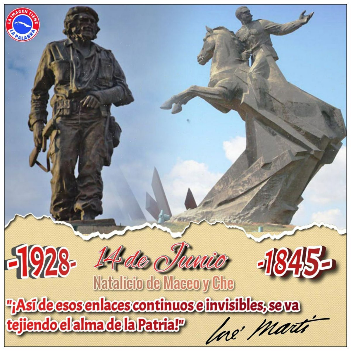 Indiscutiblemente la historia honra a dos de los grandes el mismo día.
➡️ Ser #ComoElChe es una meta para nosotros los cubanos.
➡️ Mantener la dignidad y valentía corrobora que #MaceoVive.
#PasiónXCuba🇨🇺🇨🇺🇨🇺