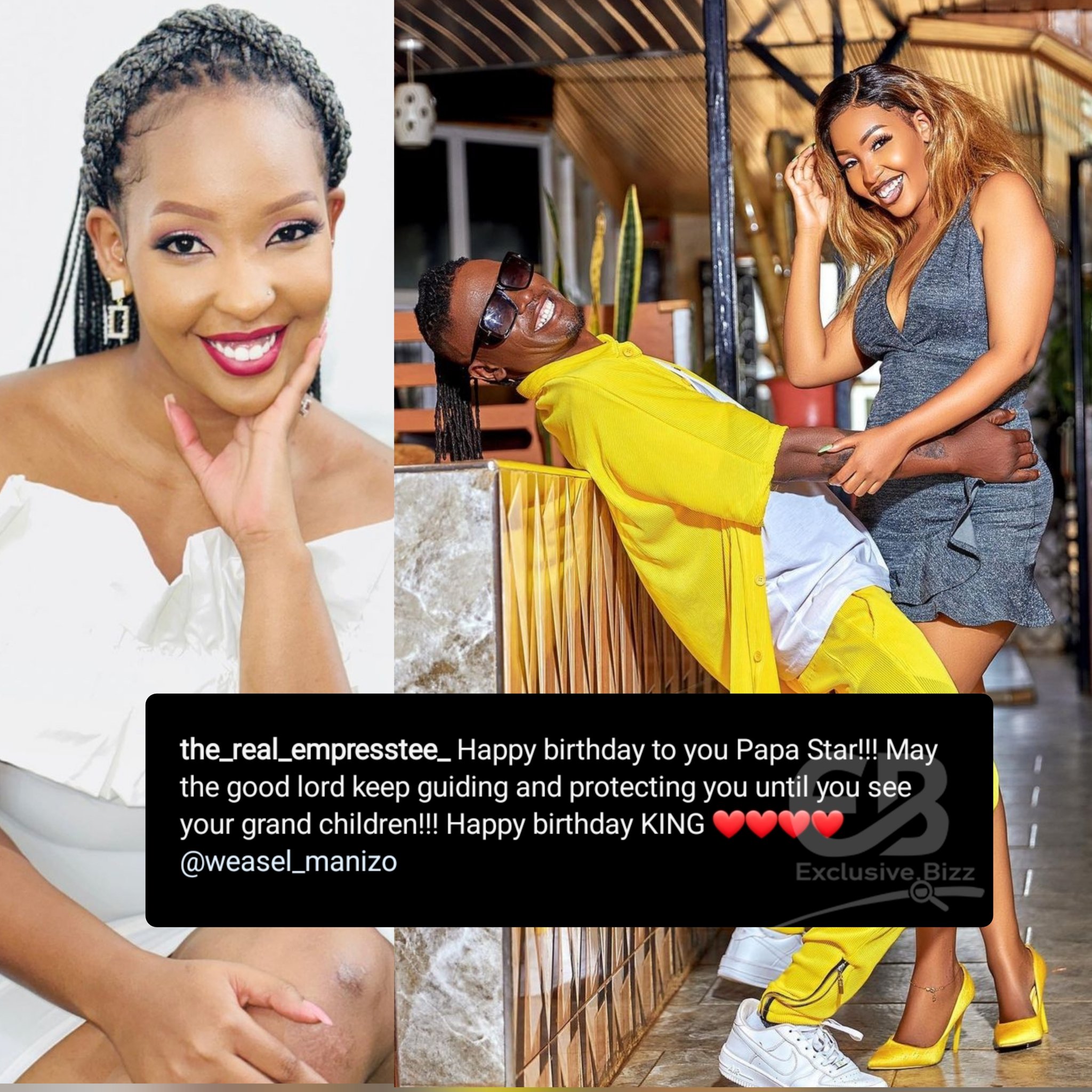 Sandra Teta\s birthday message to hubby Weasel Manizo.

Happy Birthday Weasel 