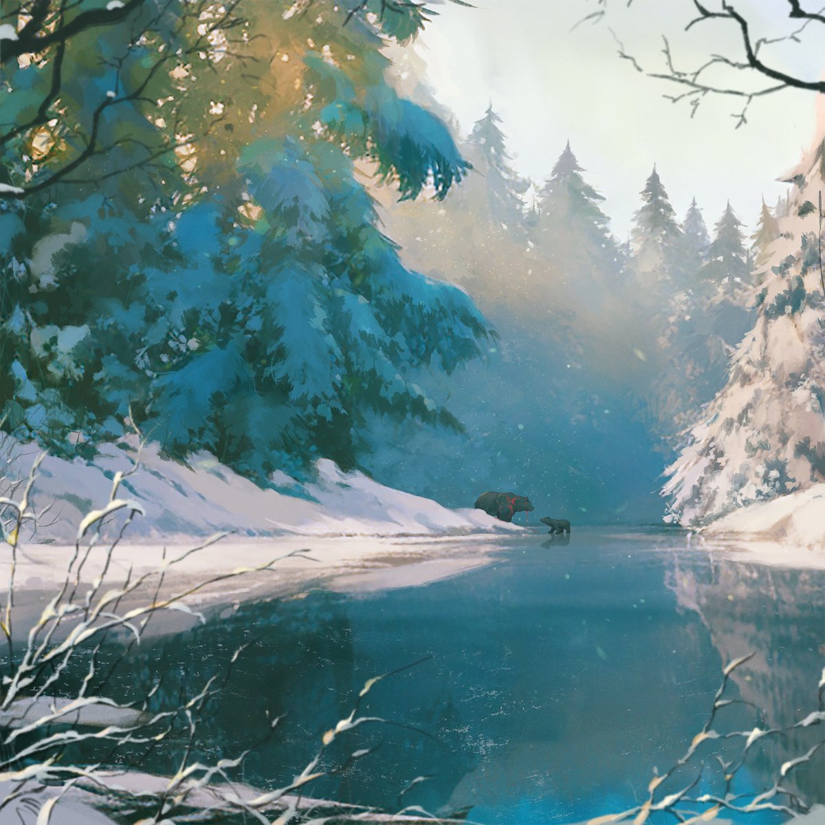 slagbjorn_art's tweet image. a frosty goodbye ❄️