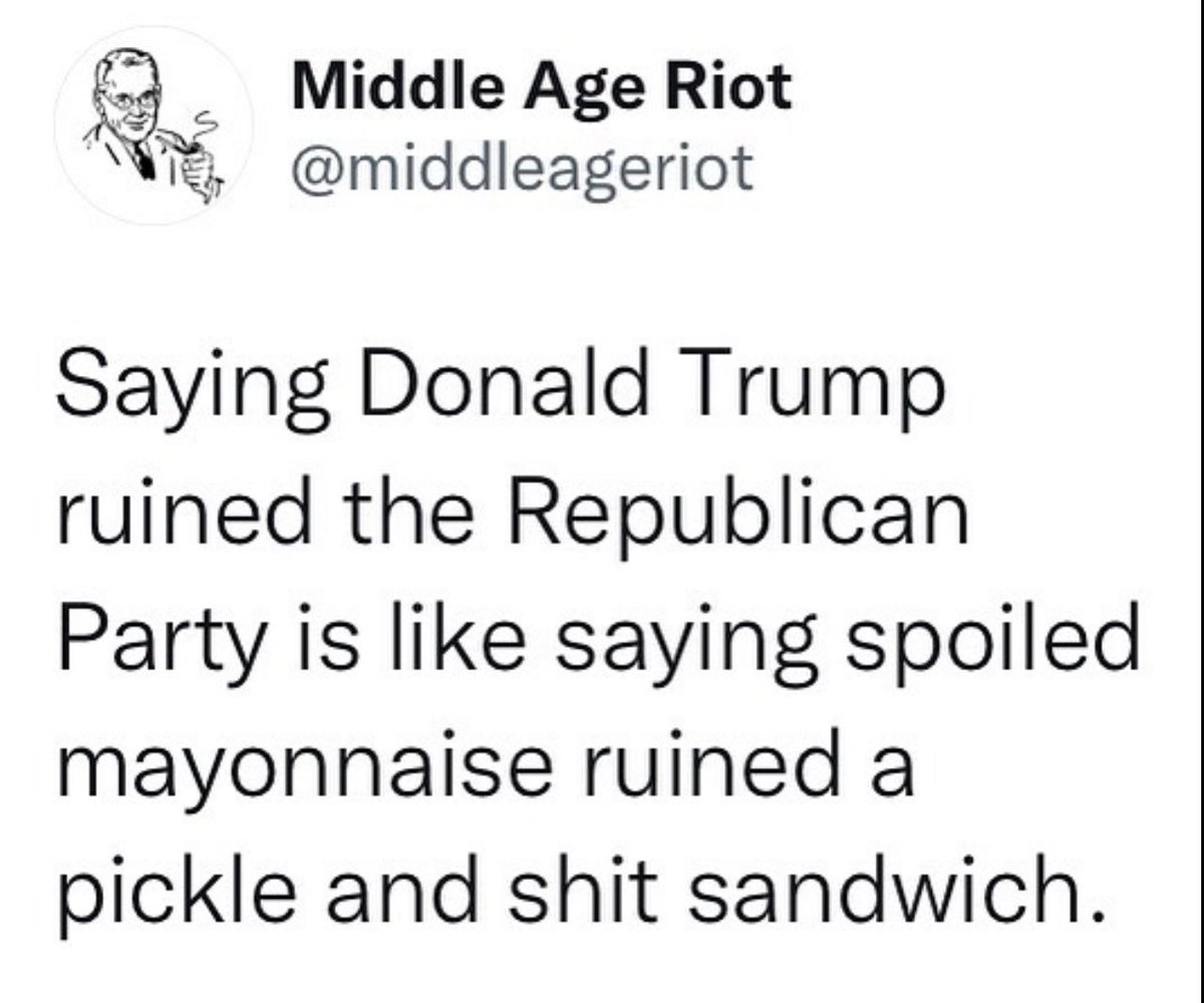 #RepublicanClownShow #RepublicansAreCorrupt  #RepublicansHaveNothingToOffer  #RepublicanChristoFascism  #RepublicansAreHypocrites  #RepublicansAreTheProblem  #RepublicanCesspoolOfPeople 

Just saying….😁