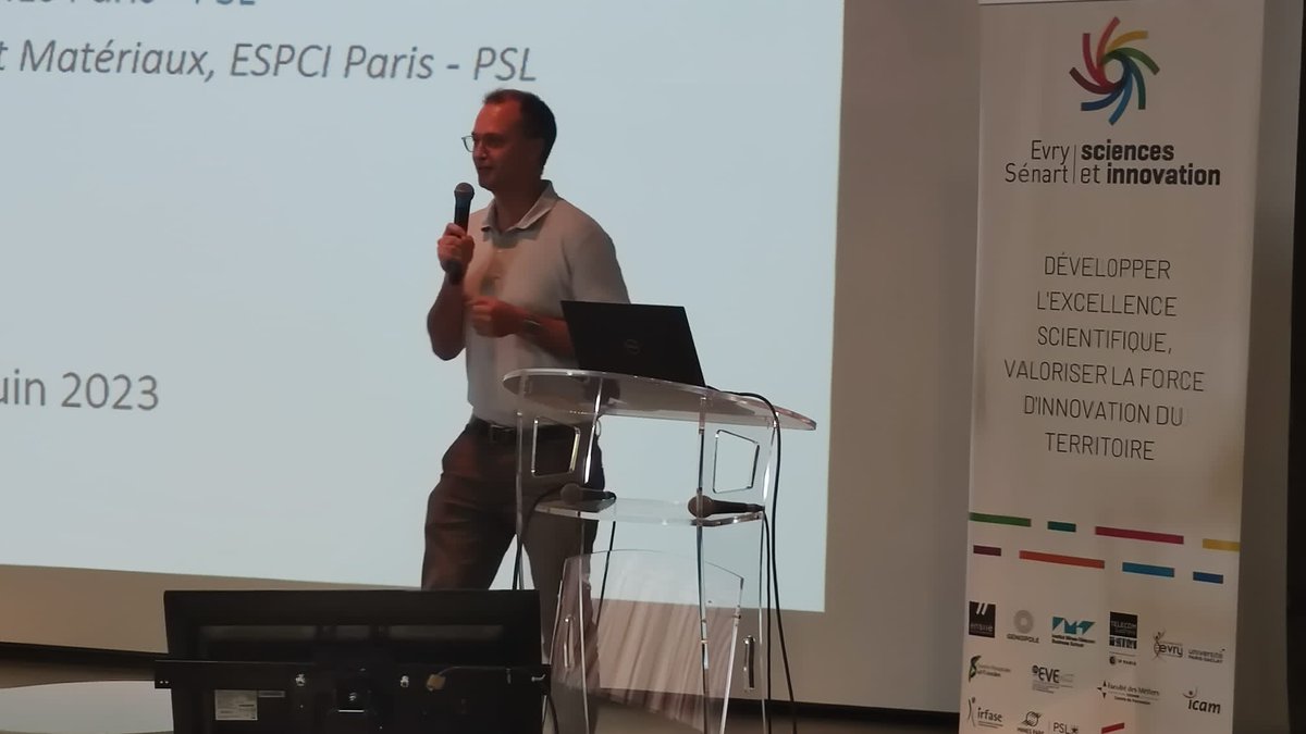 EvrySenartScIn's tweet photo. [#Recherchelnnovation] #ColloqueESSI en direct

Laurent CORTÉ nous présente : 

Des hydrogels pour la reconstruction ligamentaire

Rendez-vous sur le campus d'@imt_bs /
@TelecomSudParis jusqu'à 18h! https://t.co/3ItyhSssxT