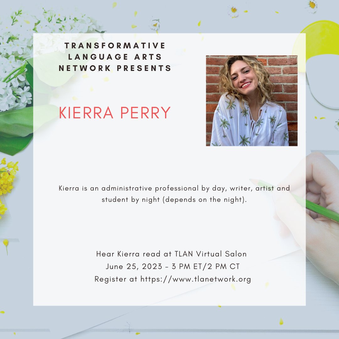 TLANetwork's tweet photo. Join us for the inaugural TLAN Virtual Salon with TLAN members showcasing their creative work for personal &amp; community transformation! Free and open to the public. A zoom link will be sent to all registrants the day before the event. RSVP: https://t.co/O83OUVJKY1 https://t.co/IkKKSolbIv