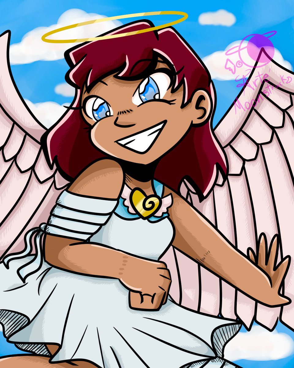 artehalo's tweet photo. Meet an old OC of mine, Serena!! I started writing a story about her back in High school but never finished it. The story is somewhere in Wattpad called “High school Angels!” Inspiration for her is from the song “Angel with a shotgun” by The Cab.
More drawings of her in thread! https://t.co/qzLHHg7L1K
