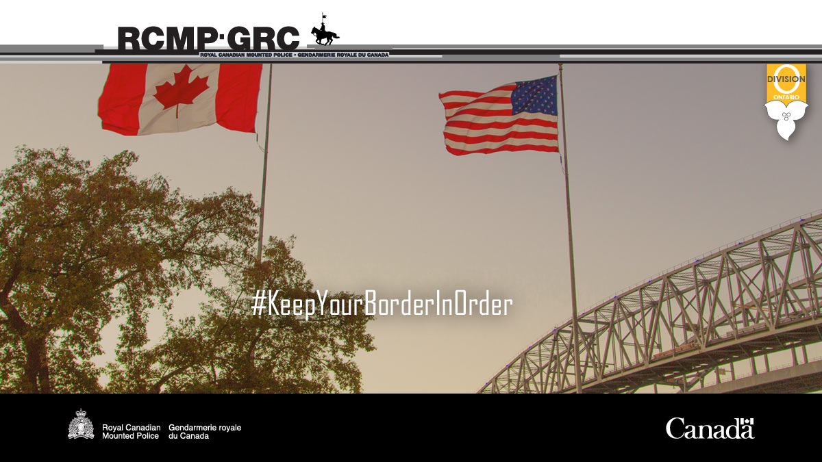 #DYK Canada and the US enjoy the world’s longest international border? Be aware of applicable laws and requirements when travelling between the two countries. #KeepYourBorderInOrder #OntarioBorderIntegrity #RCMP