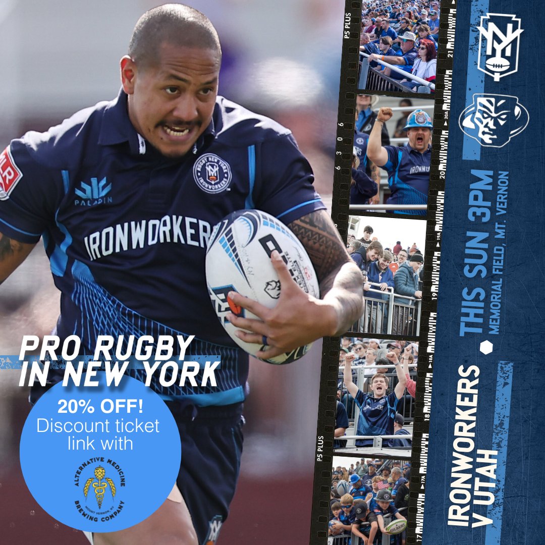 AltMedBeer's tweet photo. Father's Day plans =  sorted. Join @usmlr's @rugbynewyork  for their final home game of 2023!

It’s the ultimate Sunday out: food trucks, music, free face painting, thrilling live rugby &amp; much more.

In partnership w AMBC, get 20% OFF your ticket: https://t.co/EcPCcqvCqD https://t.co/RdzwYuptzN