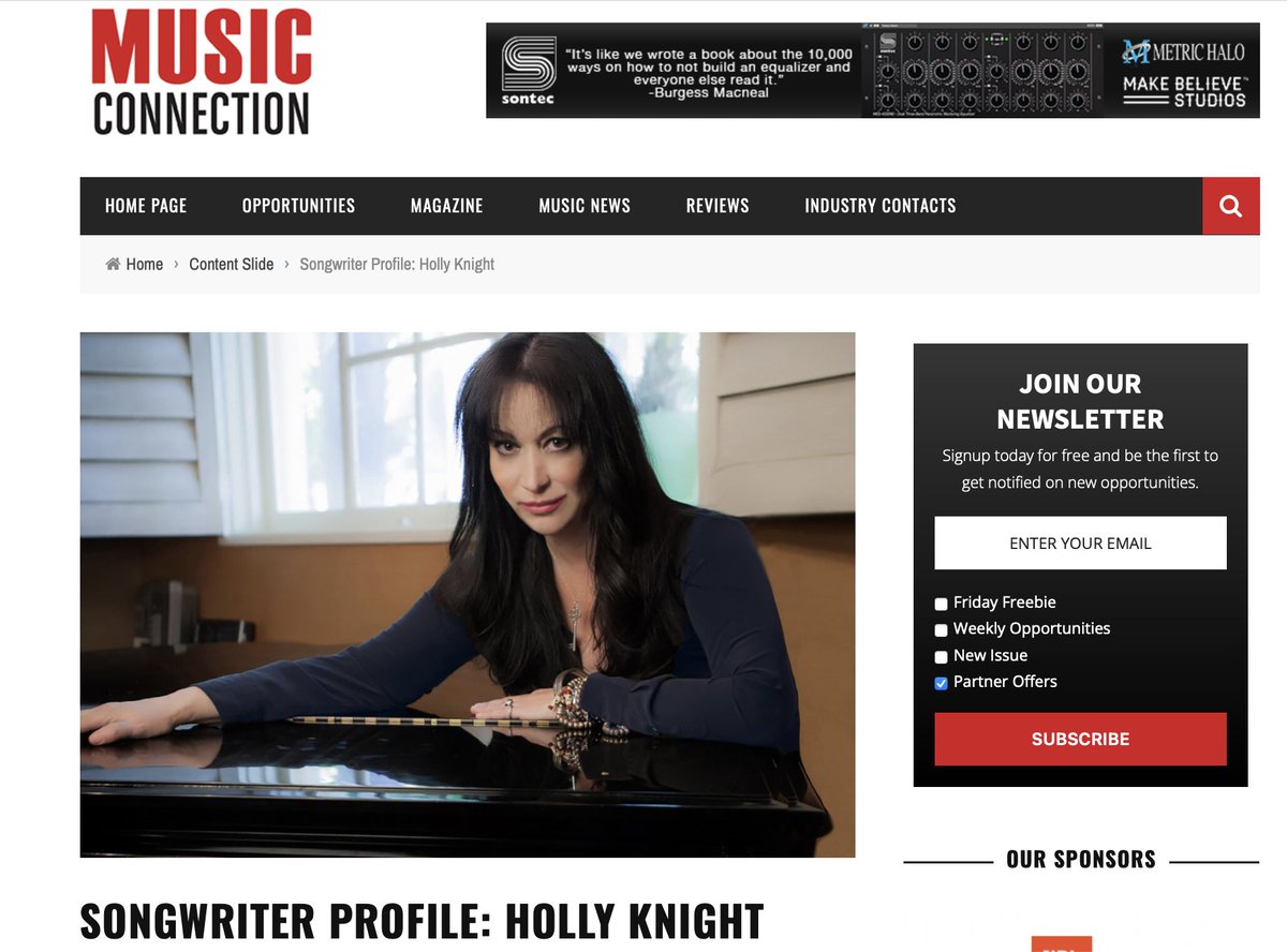 musicconnection.com/songwriter-pro…   June issue ! Check it out ! xxx