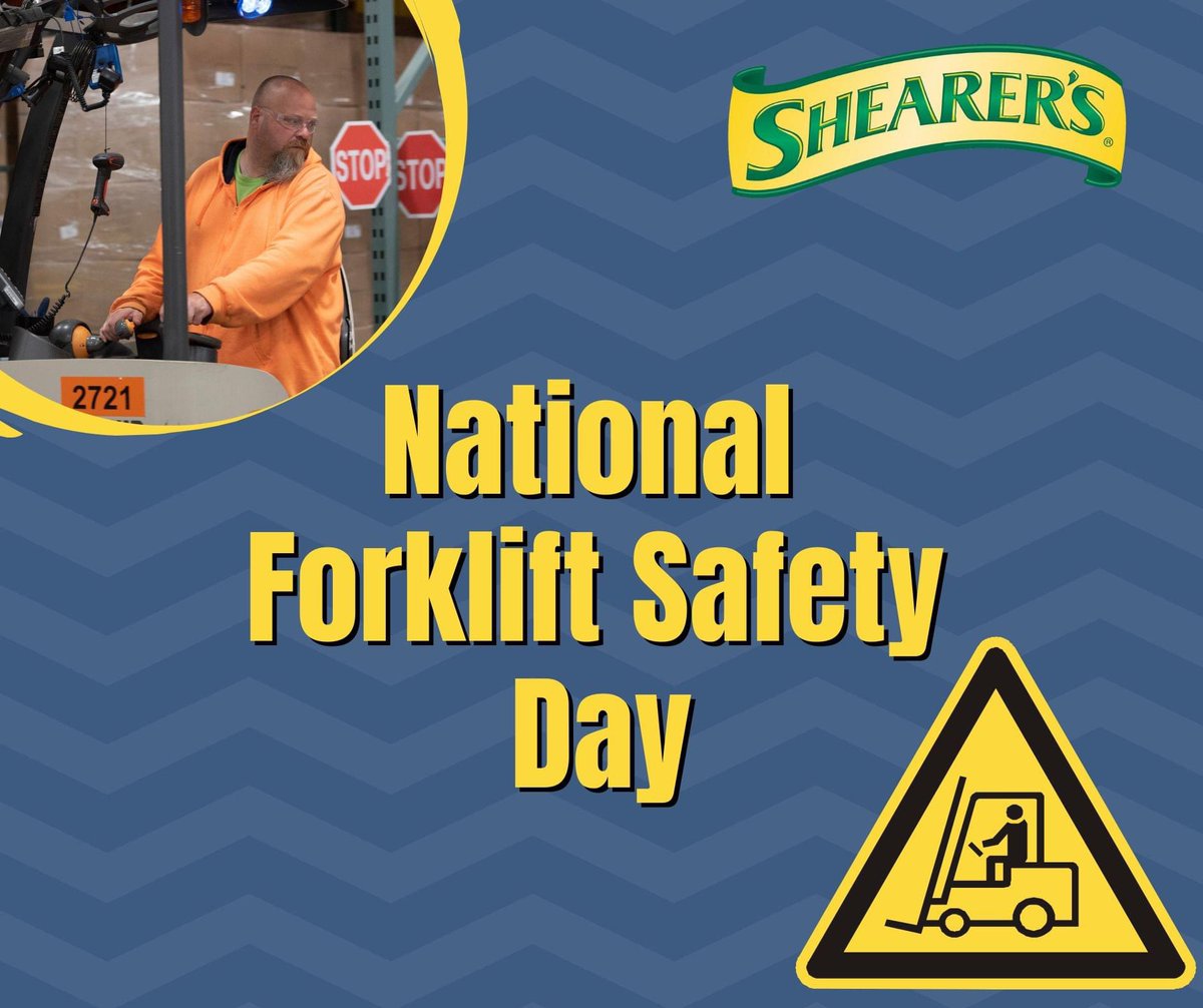 ShearersCareers's tweet photo. It's National Forklift Safety Day! Today is an opportunity to remind ourselves about the importance of forklift safety. 

Let's celebrate today by following and upholding forklift safety measures and encouraging others operating Forklifts to do the same. https://t.co/dM1J3iLqFs