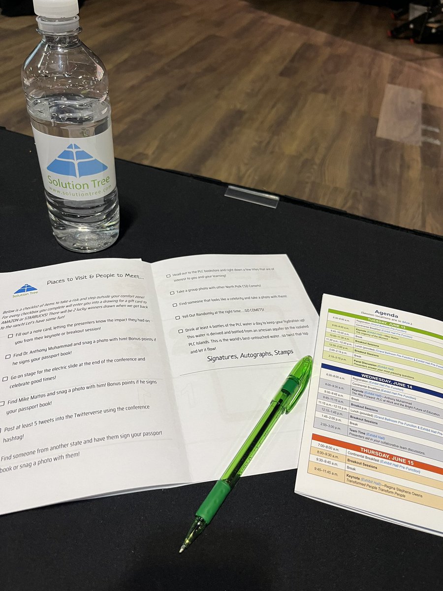 Hanging out with so many great educators this week from 15 different states w/ @SolutionTree Our NP educators have their PLC Passports and are ready & committed to the work! @mikemattos65 is bringing it this morning! #Comets #GoComets #NPCometPride #Learning4All