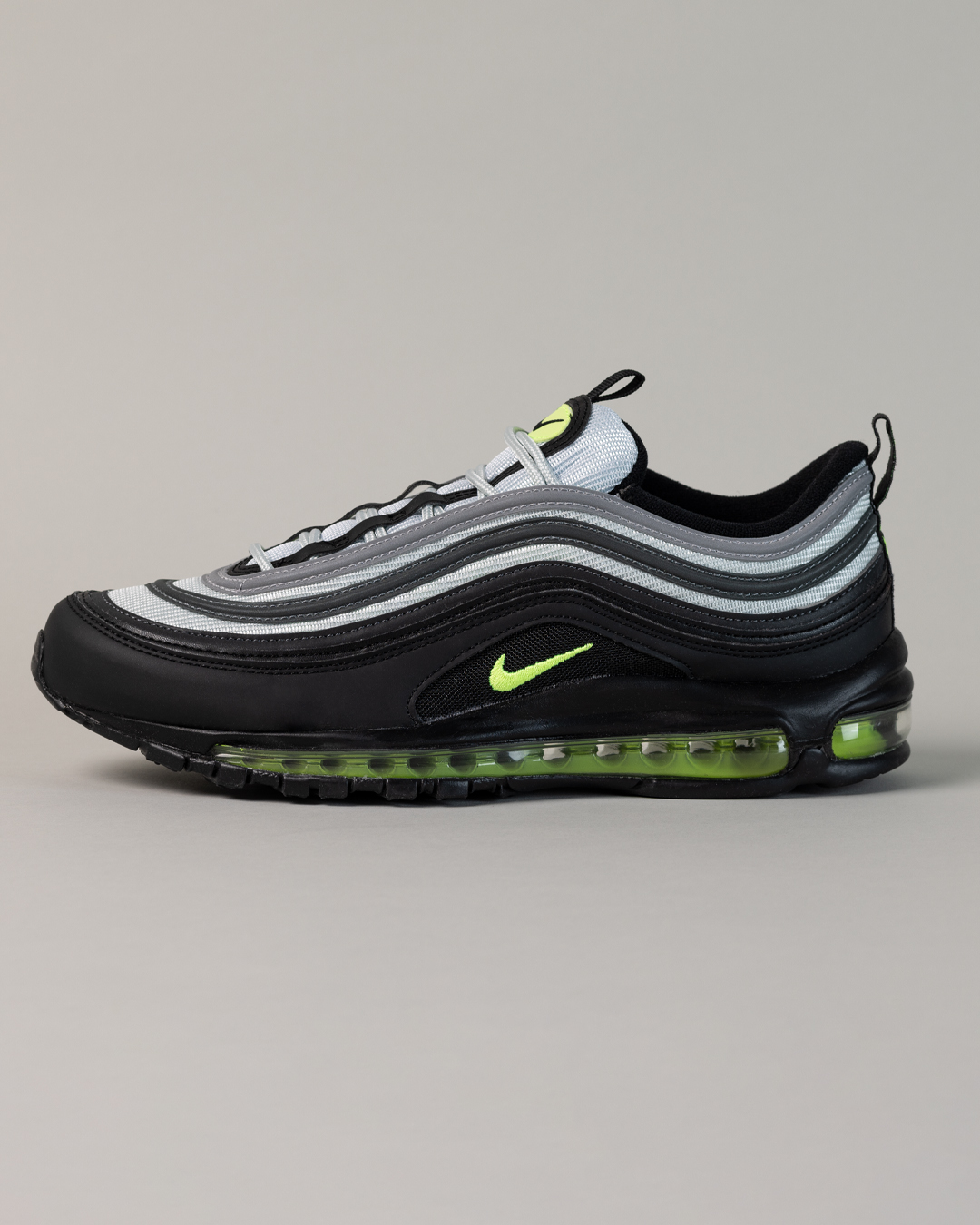 Air max 97 black and on sale lime green