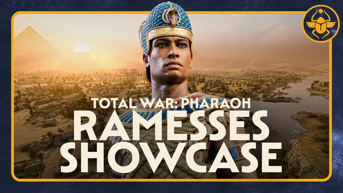 'I am the rising dawn... and I will lead us into a new age!'

Check out our first Total War: PHARAOH gameplay showcase and get better acquainted with our first faction leader, Ramesses - a young Egyptian warrior eager to fulfil his true destiny!

📺 Watch: youtu.be/_yNipVHJ1uw