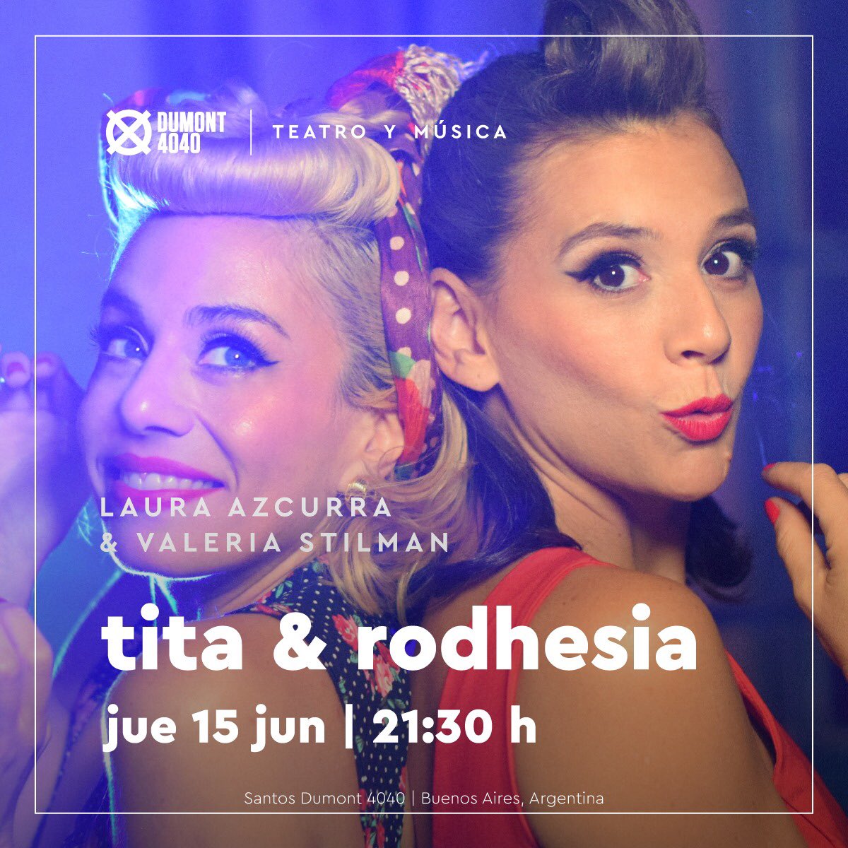 Teatro + impro + música en vivo ✨ Las golosas Tita &amp; Rodhesia llegan a #Chacarita por ÚNICA FUNCIÓN en Dumont 4040 💘 Impro con perspectiva de género - componiendo historias con el público - 60 minutos de amor y risas 🍫