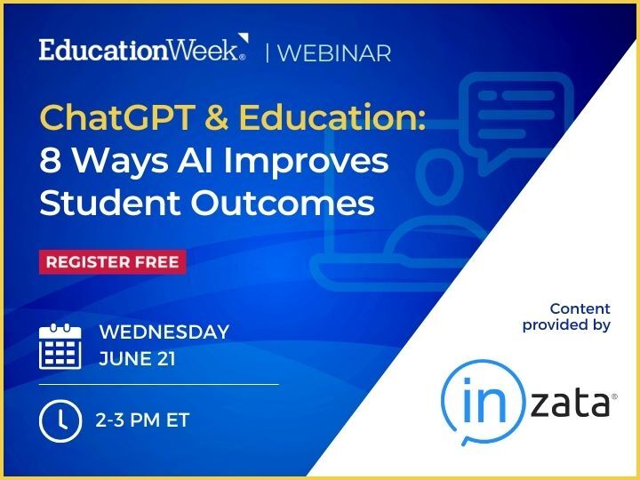 InzataAnalytics's tweet photo. How can AI improve student outcomes? 📚 Join our webinar on June 21 to learn how AI can enhance personalized learning, establish early warning systems and provide real-time feedback to identify student needs.

Reserve your spot now: https://t.co/rOJmaSE4yd

#Education #AI https://t.co/LWnBGEyO1k