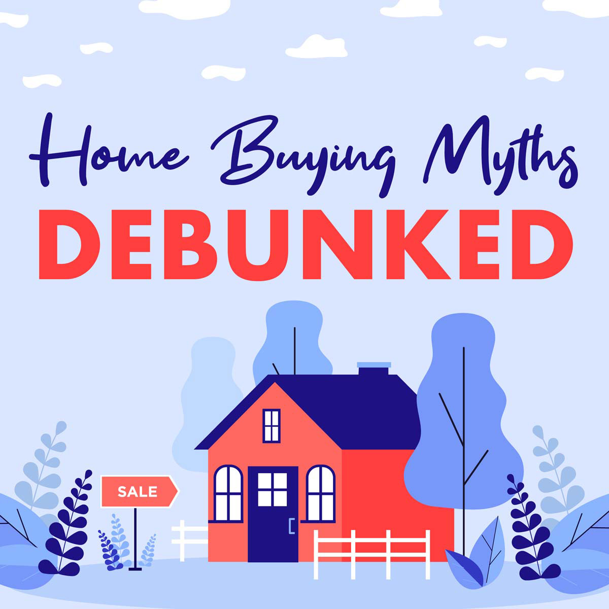 Think you need to be debt-free to own a home? You don’t! Don’t let this myth keep you from achieving your dreams. Contact me today to learn more!