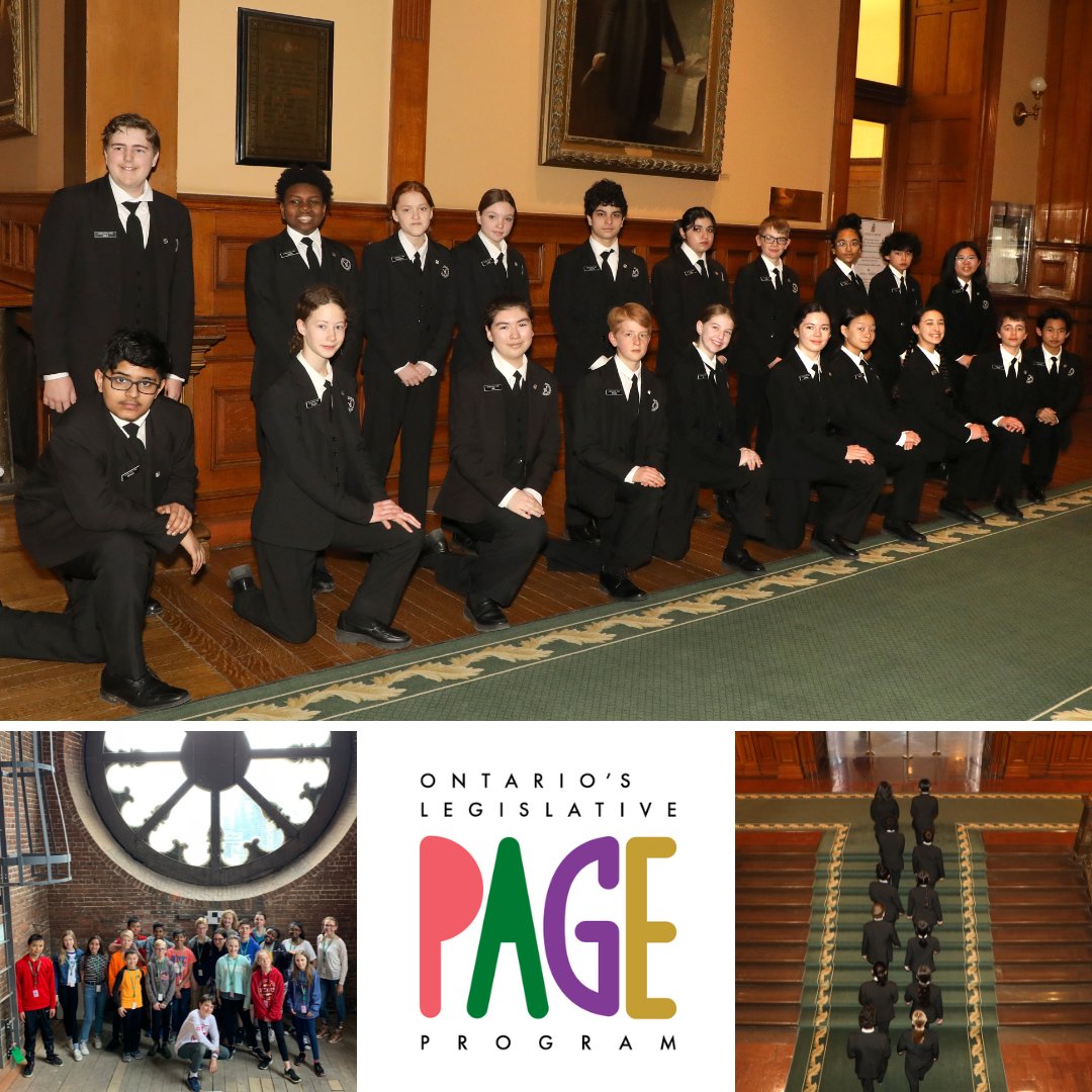 Being a Legislative Page means being part of Ontario’s parliamentary traditions. This hands-on learning experience is open to Gr. 7 &amp; 8 students from across the province. LAST CHANCE to apply! Applications close this Thursday, June 15. Learn more &amp; apply: ow.ly/a1GG50NJbBx