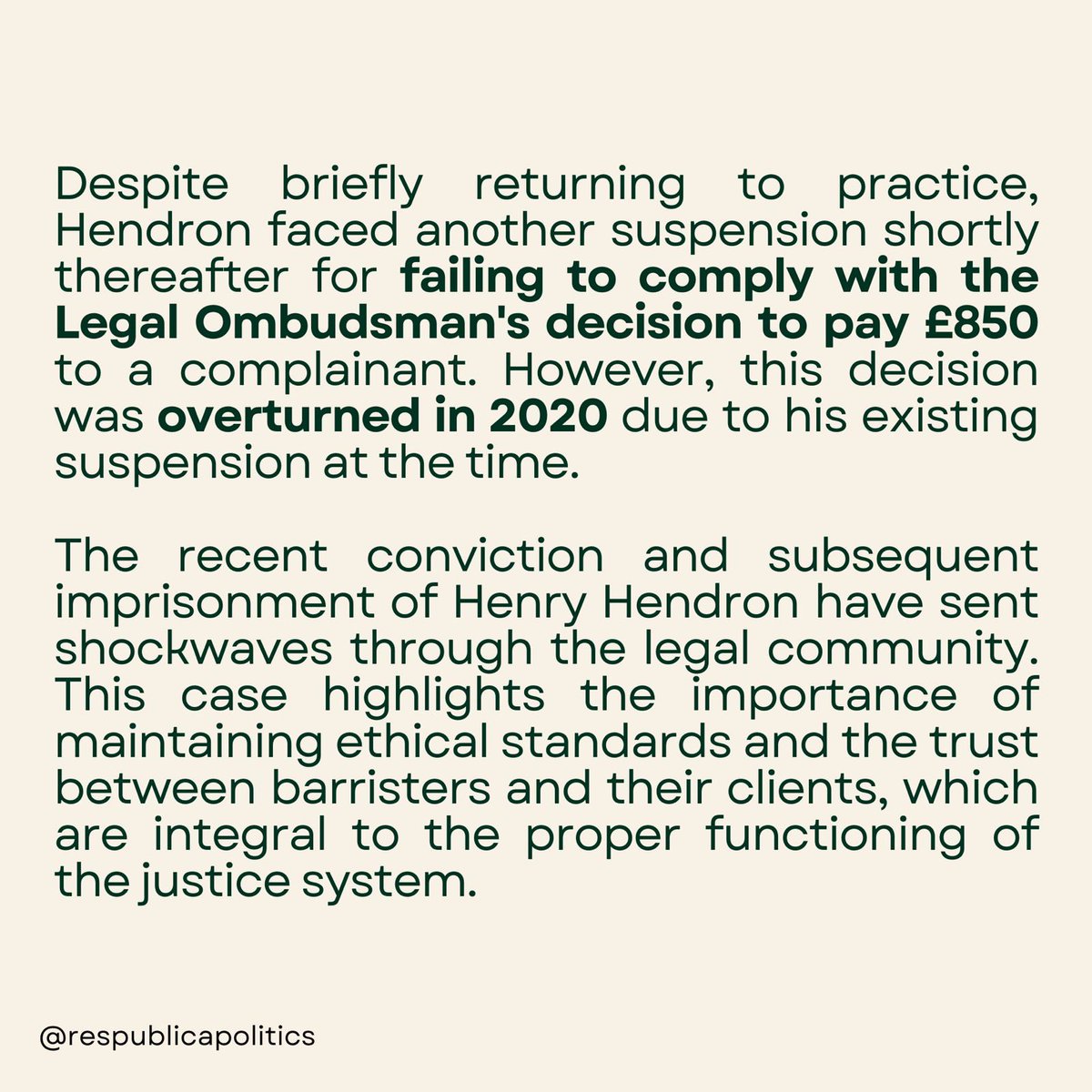 #henryhendron #law #drugs #legalnews #barrister