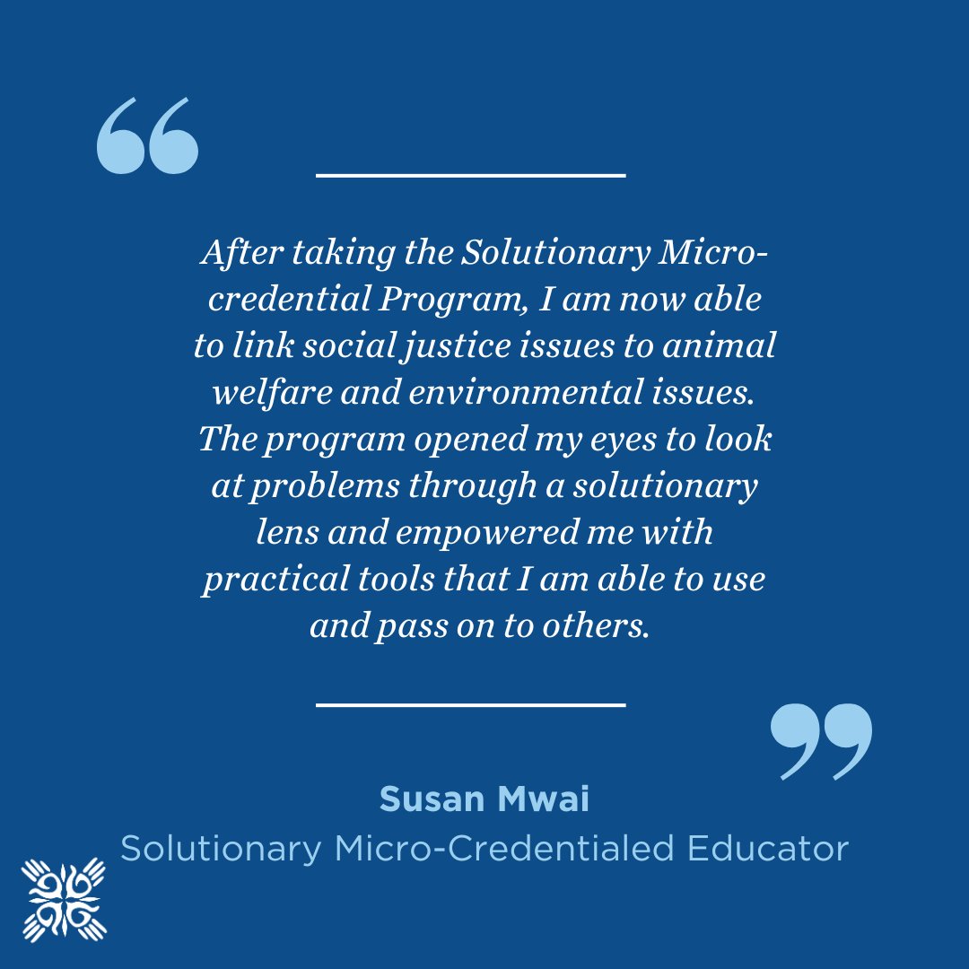 HumaneEducation's tweet image. Ignite your 🔥 for bringing positive change through education &amp;amp; feel empowered as you head into the fall. The SMP is a 30-hr online professional learning for teachers who want to help their students become #SOLUTIONARIES. Next cohort 7/11 🗓️

Learn more ➡️ humaneeducation.org/micro-credenti…