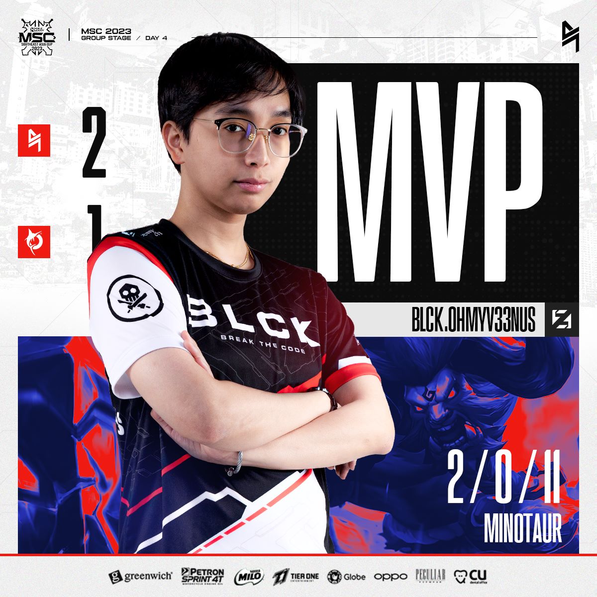 The Queen shows her flexibility, bringing out the Minotaur for an MVP performance in Game 3!

#BreakTheCode | #MSC2023