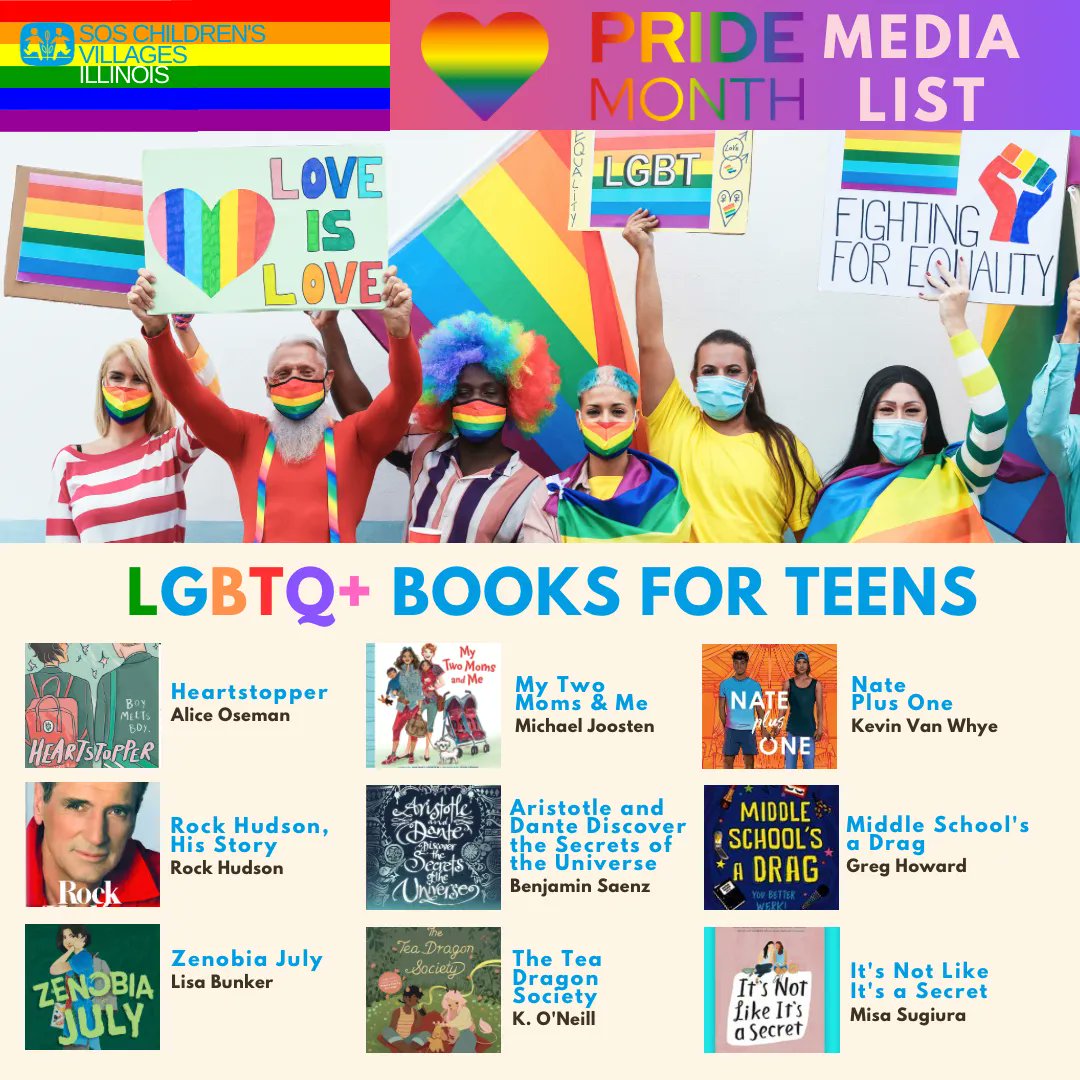 As we continue #PrideMonth for today’s #TuesdayTips we share a ✨ Pride Media List ✨ curated by SOS Illinois staff 🌟 #fostercare #chicago #fosterparents #pride #lgbtq+ #pridemonth #awareness #gaymedia #gaypodcasts #gaypride #happypride