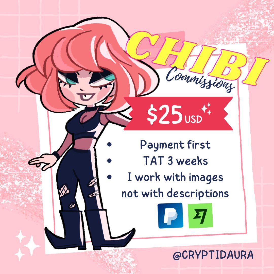 CryptidAura's tweet photo. Comms open!

#chibiart #commissionsopen https://t.co/V4z2pCGC1o