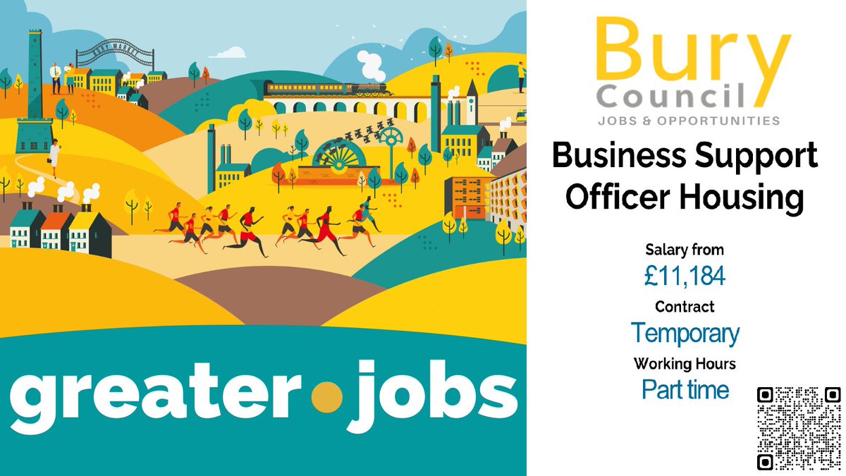 BuryCouncilJobs's tweet photo. 📲Vacancy - Business Support Officer - Housing📲

For more information and to apply - https://t.co/Iz618RNB1f https://t.co/wqIAHNzMv1