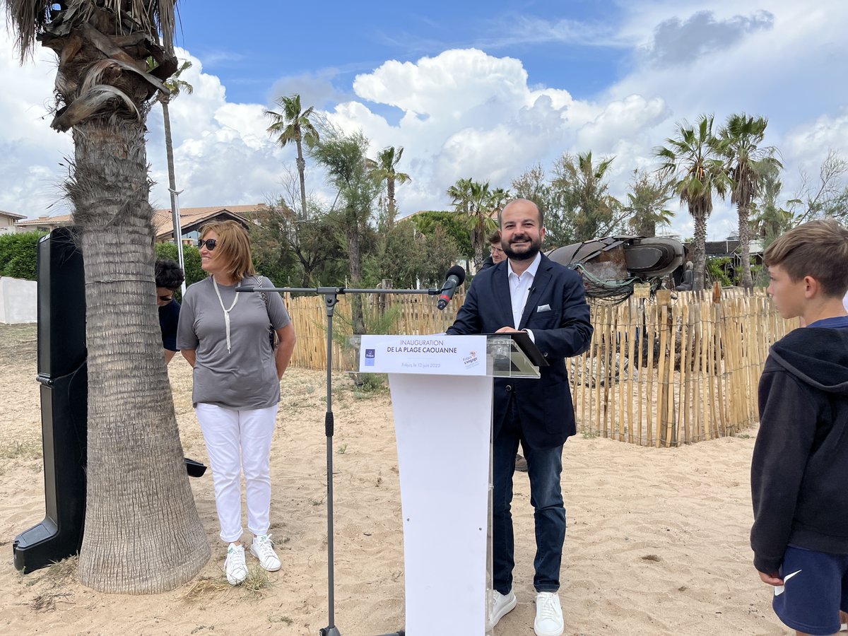 🐢 Inauguration de la plage Caouanne

🌊 Aujourd'hui, le Maire, @david_rachline, a inauguré la plage Caouanne, en présence des élèves du collège Villeneuve, du Service Écologie Citoyenne de la Ville et des élus.

Plus d'infos : tinyurl.com/2t2ksy7u