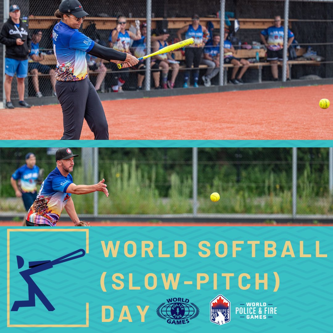 WPFG2023's tweet photo. Happy World Softball (Slow-Pitch) Day! Sign up for softball today! The game will be played July 29 - August 3 at Buhler Recreation Complex.
#Winnipeg #Manitoba #FrontLinetoFinishLine #2023WPFG #Canada #SeeYouinWinnipeg #WPFG #OnlyInThePeg #Sports https://t.co/H3IWUq3jOy