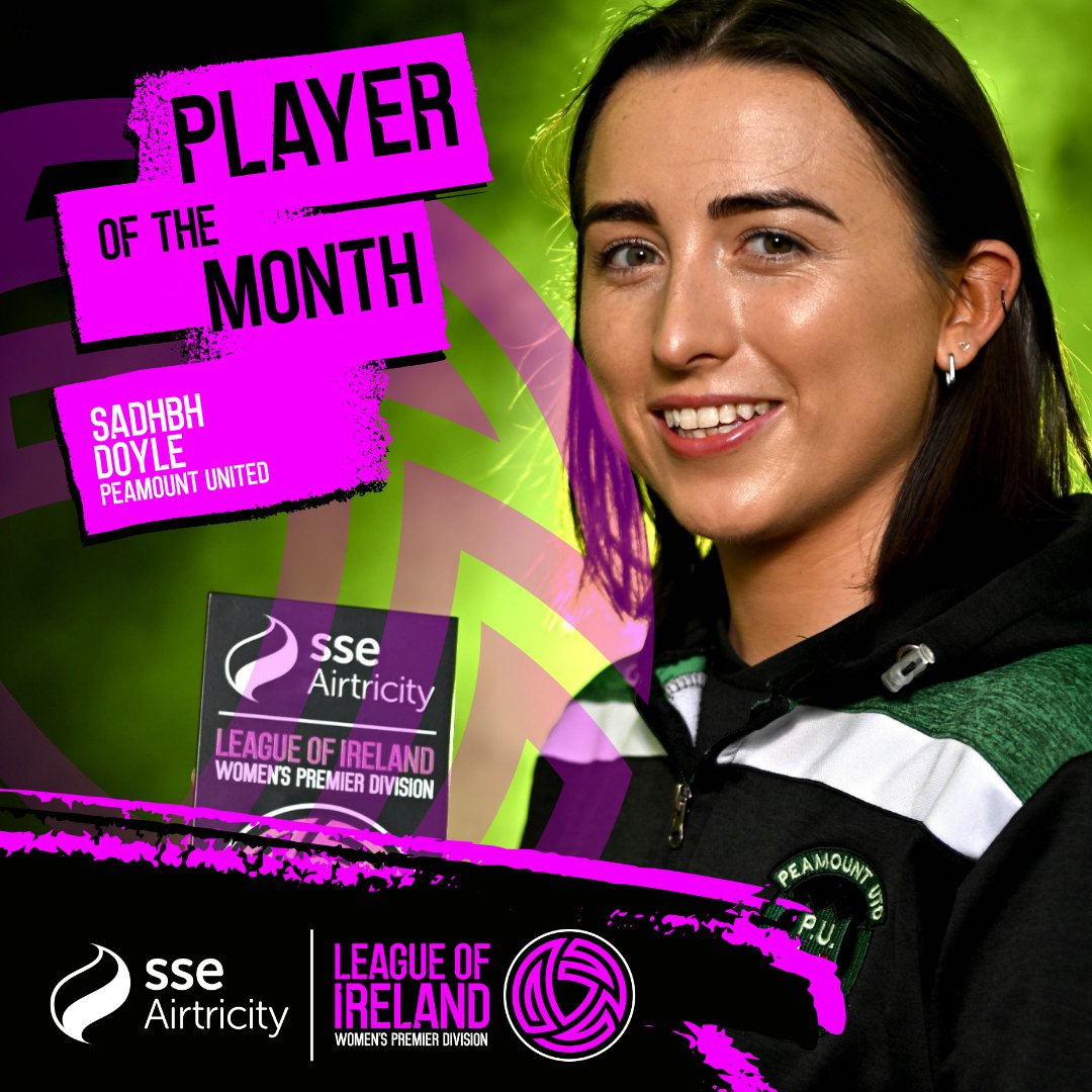 LoiWomen's tweet photo. Congratulations to Sadhbh Doyle on winning the @sseairtricity / #LOIW Player of the Month for May 2023 👏 https://t.co/YAkxNUfRuK