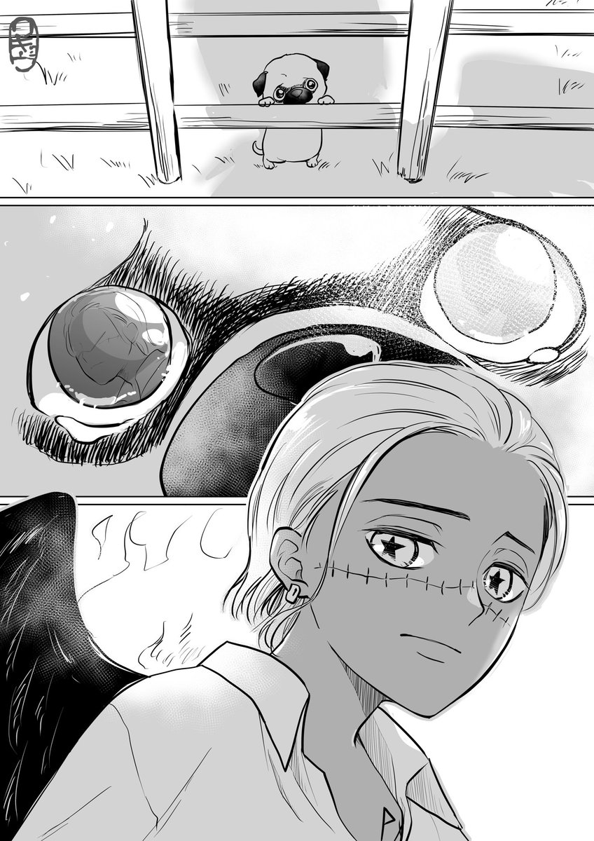 クロギル設立前、拾った島(の、ちゃんとした施設)に置いていかれたパグちゃの前に現れた
任務途中にたまたま島に立ち寄った鰐フィム 