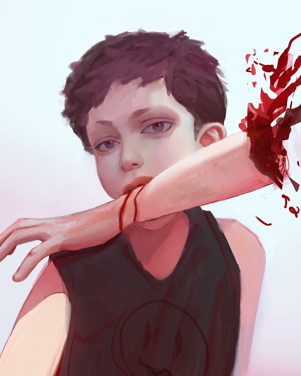nikoyty's tweet photo. Bite #illustration #ocart #イラスト https://t.co/yc1At6yfgx