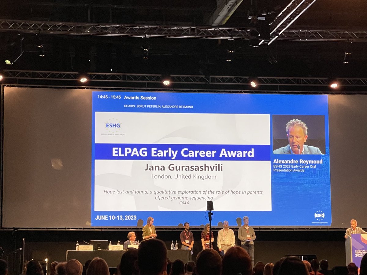 Well done Jana!! #ESHG2023