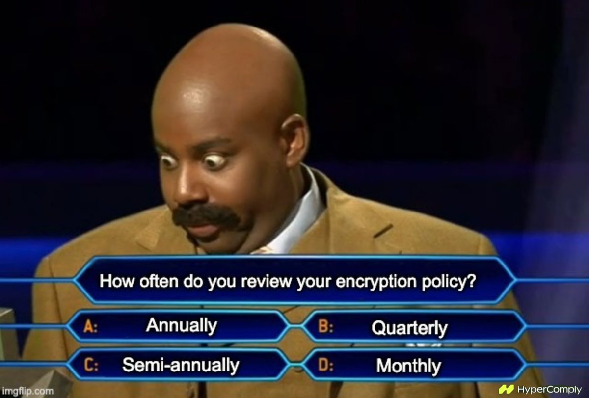 Getting stumped by a security questionnaire is more common than it needs to be, and there really are no life lines...

Let HyperComply be yours. 💚

#infosec #securityquestionnaires #security #grc