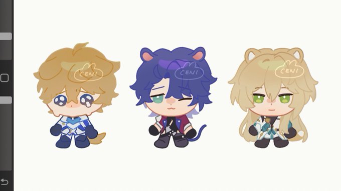 gepard looks hilarious next to sampo and luocha