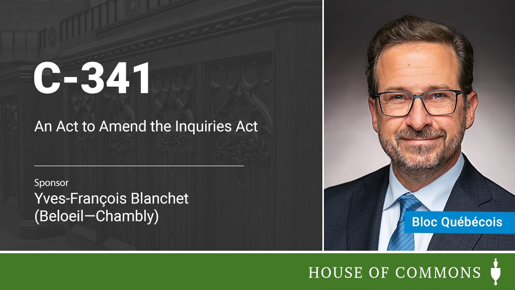 HoCChamber's tweet photo. .@yfblanchet introduced Bill #C341 in the #HoC.
The full text of the Bill will be available later today: https://t.co/13x4T6UnEa https://t.co/9E1Chso7Uz
