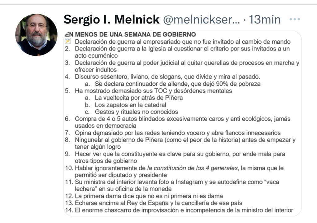 Esto fue al comienzo del gobierno degenerado inoperante del Merluzo. Incluso antes de ser apodado MERLUZO.