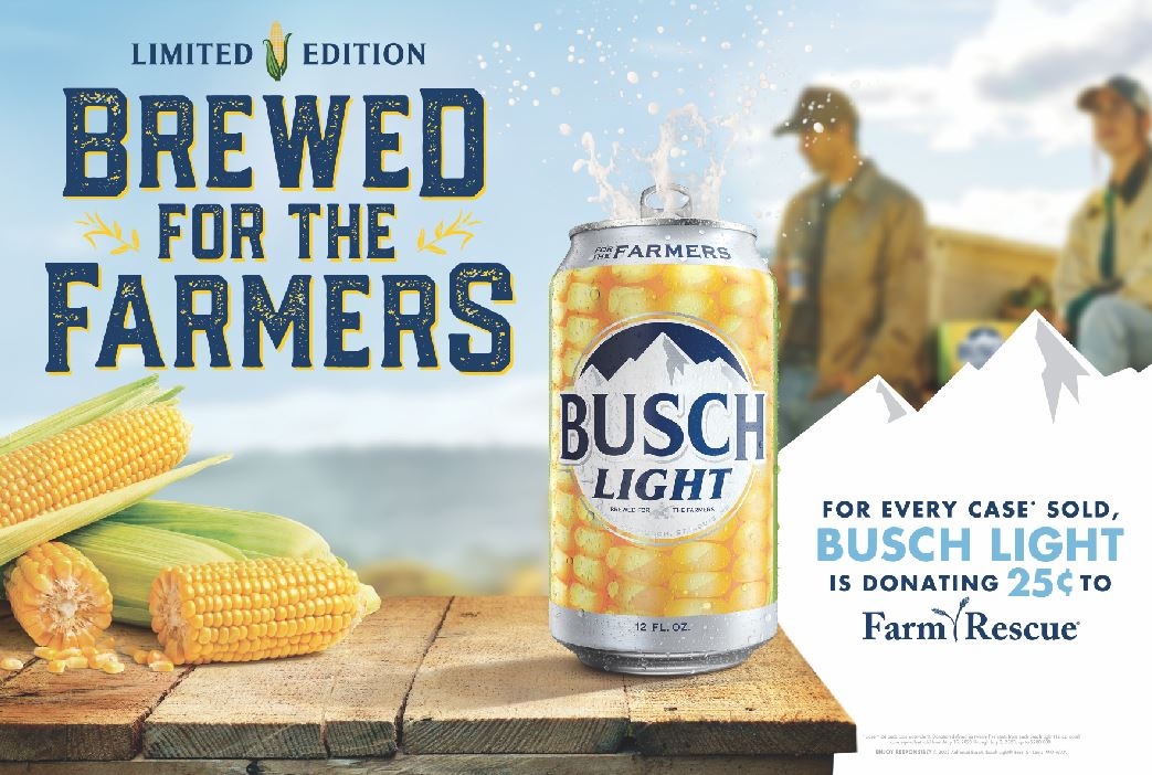 CollegeCityBEV's tweet photo. Raise a Can to Farmers in America's Heartland 🌽 🍺
It's the third annual release of Busch Light Corn Cans to honor and celebrate American Farmers and raise funds for non-profit partner Farm Rescue. Enjoy a Busch Light to help family farms in crisis!
#CornCan #FarmRescue https://t.co/zkq2OqiuRy