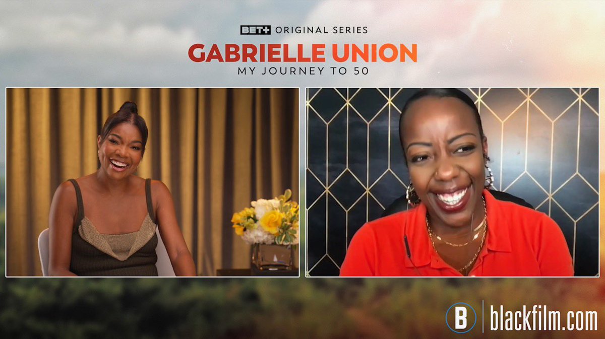 kokupuff's tweet photo. I had such a fun conversation with #GabrielleUnion as we discussed her two part #BETPlus special ‘Gabrielle Union: My Journey to 50’‼️

The special premieres Thursday, June 15th, 2023 on @betplus. Interview is on YouTube now!! @blackfilm https://t.co/0riFHqocIc