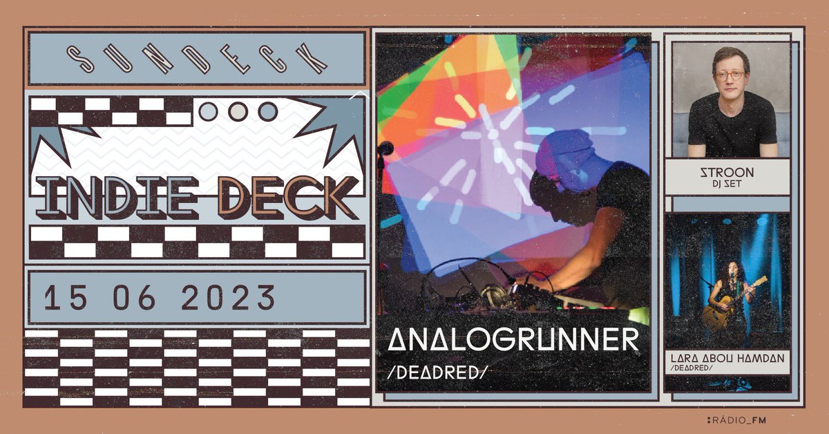 analogrunner's tweet image. Mini Twitter bublina, 15.6. vo stvrtok hrame na Sundecku s Lara Abou Hamdan a Stroonom. Lara svoj koncert, potom ja svoj a spolocne skladby a Stroon DjSet. Ste vitani.