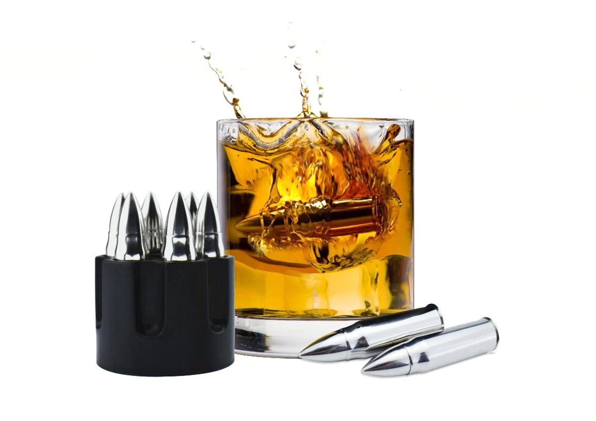 We can't sell you a bottle of dad's favourite beverage for #FathersDay, but we can sell cool accessories for cooling it down, like these stainless steel reusable bullet chillers from Caliber Gourmet. 

theammosource.com/campco-stainle…

#Fathersday2023 #fathers #FathersDayGift #whiskey